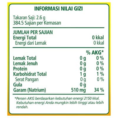 Knorr Bumbu Rasa Sapi 1kg - Knorr Beef Powder, dengan ekstrak daging sapi, menghasilkan kaldu sapi dengan rasa dan aroma daging yang mantap dalam waktu yang singkat! Cocok digunakan untuk berbagai jenis aplikasi